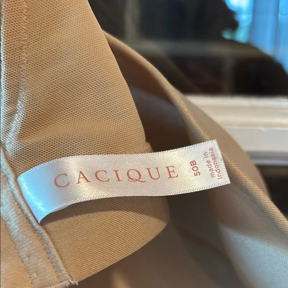 Cacique Tan Seamless Full Coverage Bra size 50B Has underwire. - Picture 3 of 9